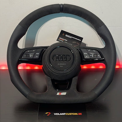 Volant Custom en Alcantara & Cuir Perforé - Audi A3/S3/RS3/8V/+