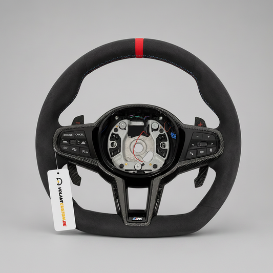 Volant Custom Facelift (Alcantara & Détails Rouges) - Pour BMW G2X/G3X/G8X